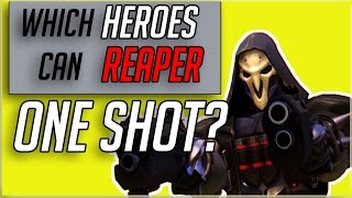 Which Heroes Can Reaper OneShot Overwatch Experiment [upl. by Ahsyt999]