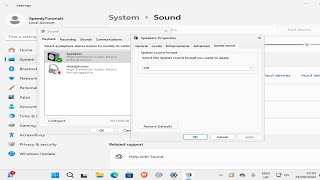 How To Turn on Spatial Sound in Windows 11 [upl. by Ojytteb]