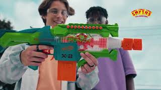 NERF Elite 20 Double Punch Blaster  Smyths Toys [upl. by Dopp]