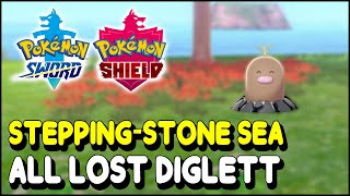 Pokemon Sword amp Shield All Diglett Locations in SteppingStone Sea The Isle of Armor DLC [upl. by Aker]