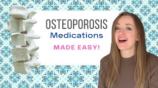 Osteoporosis Medications  Bisphosphonates Denosumab Teriparatide Romosozumab Mechanism [upl. by Osmo361]