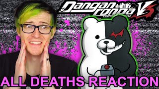 Bijuu Mike Reacts to All Danganronpa v3 Deaths Executions and funny moments [upl. by Xuerd]