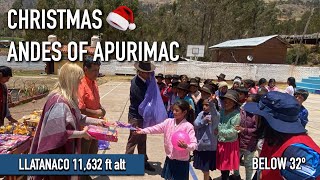 Celebrating Christmas with children from the ANDES of APURÍMAC in frosty heights of extreme poverty [upl. by Anitak84]