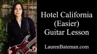 Hotel California Guitar Lesson  Easy Tutorial [upl. by Necaj]