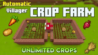 Minecraft 120 Automatic Villager Crop Farm Wheat 🌾 Beetroot 🍠 Carrot 🥕 Potato 🥔 Farm In Minecraft [upl. by Essilevi]