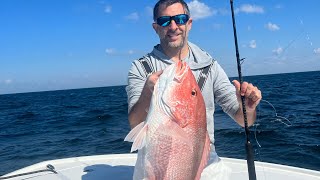 19lb Red Snapper with the Challenger Bank III Travel Series 763M Rod by Capt Dan [upl. by Lladnik]