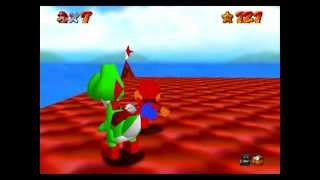 Super Mario 64 Bloopers Mario Flies The Castle [upl. by Yclek806]