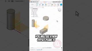 Fusion 360 Offset plane to object 3dprinting fusion360tutorial fusion360 [upl. by Farkas712]