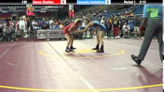 139 lbs SF  Hanna Gladden AL vs Cassandra Herkelman IA [upl. by Artek]