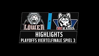 DEL2 Highlights Playoffs Viertelfinale Spiel 3  Löwen Frankfurt vs Kassel Huskies [upl. by Evars849]