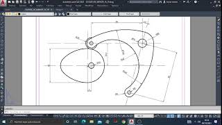 OVOIDE DADO EJE MENOR Y LEVA CON AUTOCAD [upl. by Yelyr641]