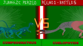 Pivot Dinosaur Battles REBORN  Compsognathus VS Coelophysis [upl. by Ailen995]