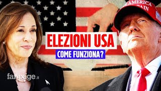 Elezioni USA 2024 come funziona il sistema elettorale americano e come si vota il Presidente [upl. by Annaliese]