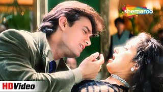 Nasha Yeh Pyaar Ka Nasha Hai  Udit Narayan  Aamir K Manisha Koraila  Romantic Song  Mann 1999 [upl. by Ilona]