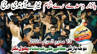 Bazar Disdee Rahey Sham Noha party Ali Shahenshah Phool Nagar 13 Muharram 2024 [upl. by Hinch]