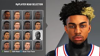 NBA 2K21 HOW TO GET DIFFERENT HAIR STYLES AND FACE CREATIONS FULL TUTORIAL [upl. by Norb]