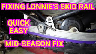 Fixing Lonnies Broken Skid Polaris XLT 600 Triple Vintage Snowmobile [upl. by Sudnak]