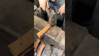 Installation process of mahogany handle for steel knife [upl. by Netniuq]