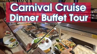 Carnival Cruise Buffet Dinner  Food amp Menus 2024 🌟 [upl. by Gnohc]