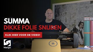 Dikke folie of flex snijden met de Summa snijplotter [upl. by Umeh]