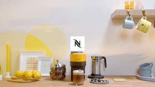 Nespresso  Mango Yellow Vertuo Pop Coffee Corner  Mood Boost 34quot  UKIE [upl. by Cimbura]