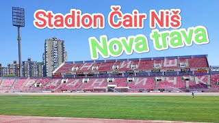 Stadion Cair Nis Nova hibridna trava [upl. by Nnahgiel]