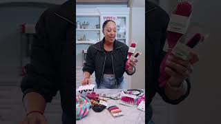 Excited to announce tameramowryh X Conair x scunci brushes and her signature claw clip at HEB [upl. by Ahsirat]