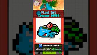 Ivysaur  Pixel Art ivysaur pokemon pokemonshorts shorts shorts2024 shortsviral pixelart [upl. by Janos]