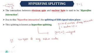 ESR Hyperfine splitting and Selection rules [upl. by Moyna953]