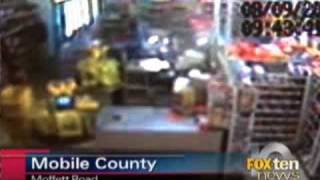 Dollar General robbery caught on tape [upl. by Nryhtak976]