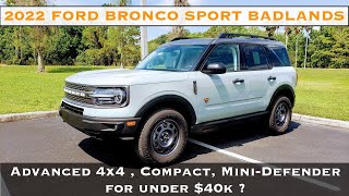 2022 Ford Bronco Sport Badlands 20L  POV Review and Test Drive  Domestic LR Defender Mini [upl. by Dellora539]