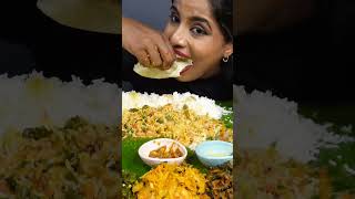 ASMR Eating South Indian Thali SadhyaRiceSambarKheerPapadVeg Stir Fry ASMR Eating Food Video [upl. by Sawyere]