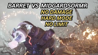 FFVII Rebirth Barret Solo Vs Midgardsormr No Damage Hard Mode No Limit [upl. by Yentruoc]