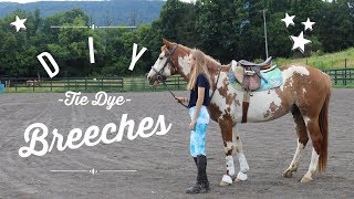 DIY Tie Dye Breeches [upl. by Hughmanick557]