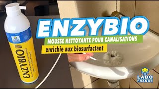 Nettoyer entretenir et désodoriser les canalisations avec la mousse ENZYBIO LABO FRANCE [upl. by Odnaloy]