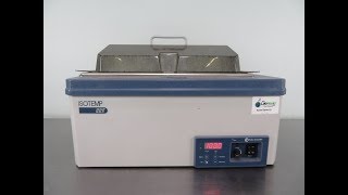 Fisher Scientific Isotemp 228 Water Bath [upl. by Avir]