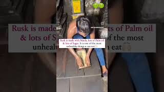 Watch how rusks are made  🤢 rush rusk hygiene food clean health safety [upl. by Allecram993]