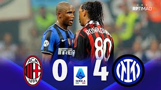 Milan 0 x 4 Inter ● Serie A 200910 Extended Goals amp Highlights ᴴᴰ [upl. by Aicele]