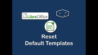 libreoffice calc resetting default template [upl. by Doherty848]