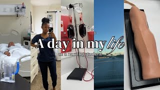 nursing school diaries ep 2❤︎‬ spend a lab day with meinserting IVs tracheostomy care  more [upl. by Emsmus]