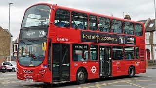 London Buses  Route 221  Turnpike Lane to Edgware Station [upl. by Rannug]