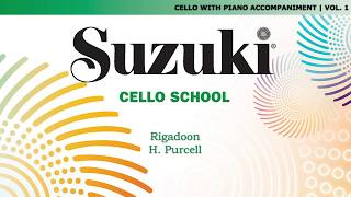 Suzuki Cello 1  Rigadoon  H Purcell Score Video [upl. by Durant70]