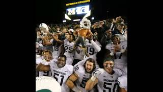 Michigan State Football Classic Wins over Michigan Montage [upl. by Gaylord]