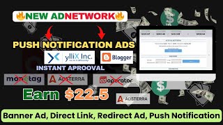 yllix ad network review  best ad networks instant approval  best push notification ad network [upl. by Magena]