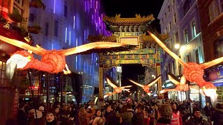 LUMIERE LONDON 2018 Light Festival  West End incl Oxford Circus Regent Street amp China Town [upl. by Launam]