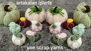 CrochetPumpkin KeychainsKabak Anahtarlık Yapımı [upl. by Audrit87]