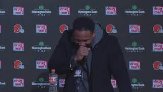 Myles Garrett Postgame Press Conference vs Pittsburgh [upl. by Ykcir246]