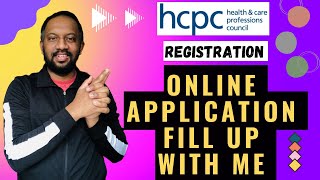 How to Fill Up HCPC Online Application Form HCPC Registration Process hcpc [upl. by Qooraf]