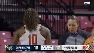 Maryland vs Coppin State  Women Basketball Nov 72024 [upl. by Ogait622]