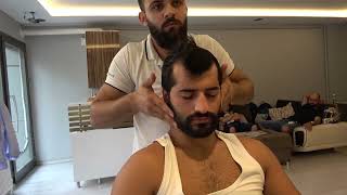 Perfect Relaxing Massage ASMR head massage ASMR face massage [upl. by Yenduhc485]